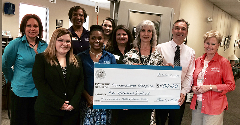 $500 Check for Cornerstone Hospice